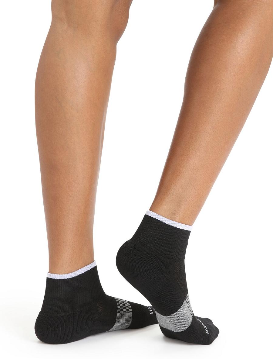 Chaussettes Icebreaker Merino Multisport Light Mini Femme Noir Blanche | FR 1416RVDW